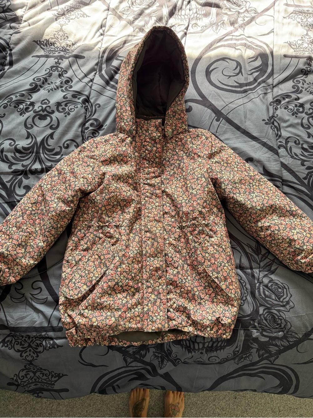 Wheat Girls' Winter Jacket - Pink/Green Floral